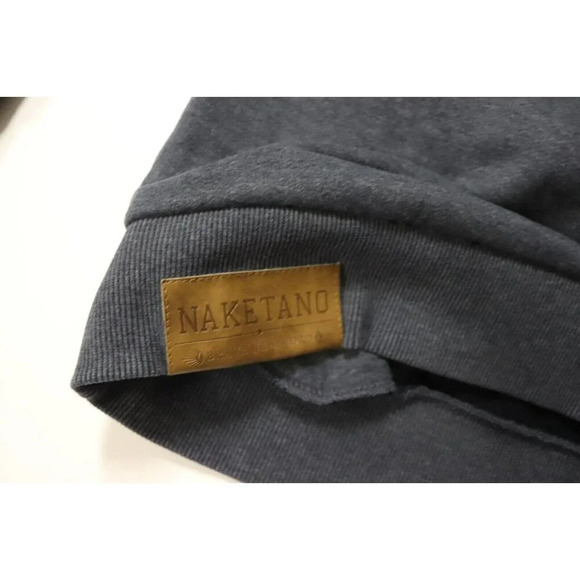 Naketano Women Cowl Neck Long Sleeve Hooded Shirt Top Sweatshirt Size Small Gray - Picture 15 of 16